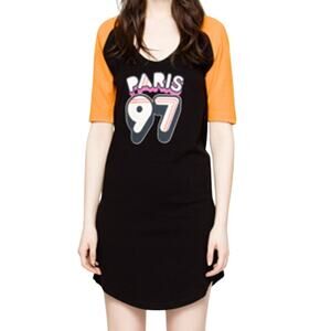 Zadig & Voltaire NWT Rachelle Dress Paris 97 Size XS 100% Cotton Shirt Dress